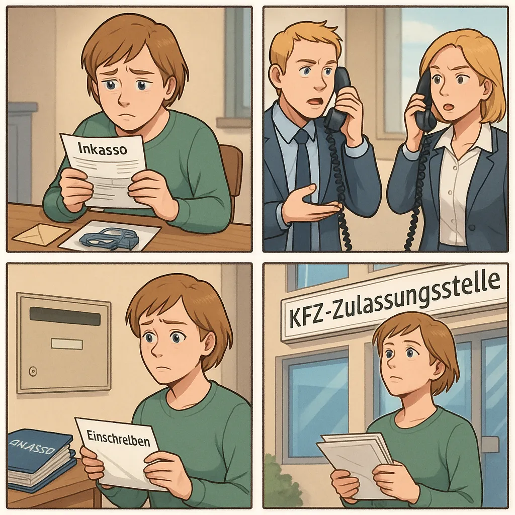 Inkasso KFZ-Brief nicht erhalten