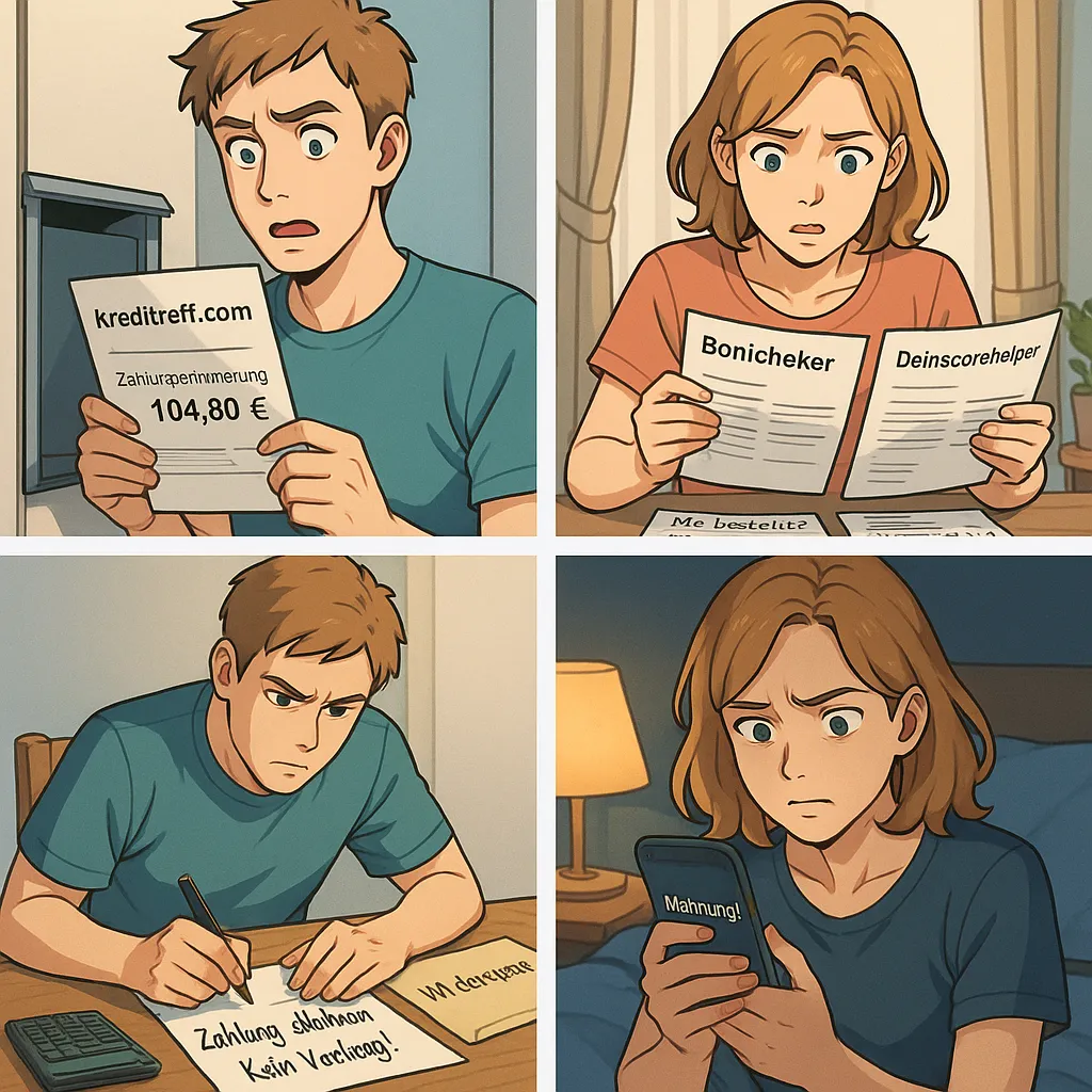Kreditreff.com Abo Mahnung